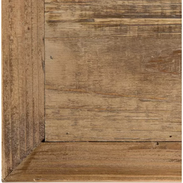 imageKate and Laurel Wyldwood Country French Solid Wood Console Table  RusticWhite Legs  Natural Wood TopRustic BrownWhite