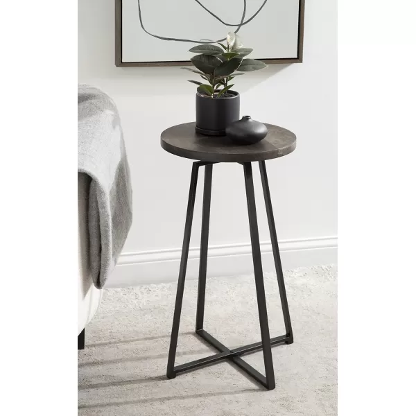 imageKate and Laurel Zia Round Side Table 15x15x26 GrayGrey