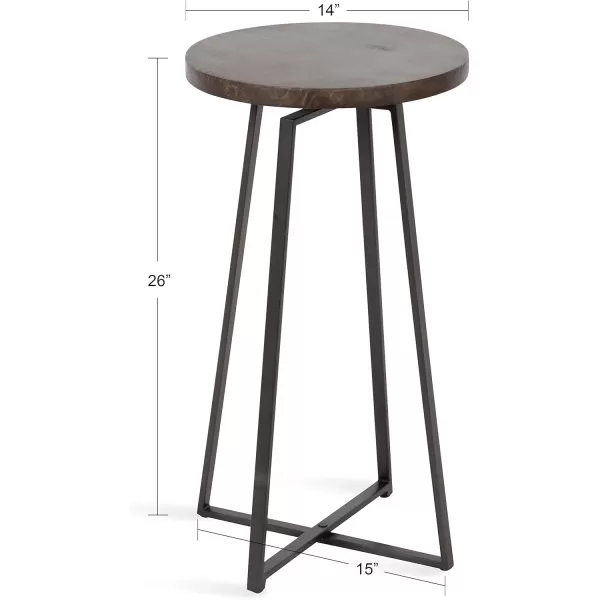 imageKate and Laurel Zia Round Side Table 15x15x26 GrayGrey