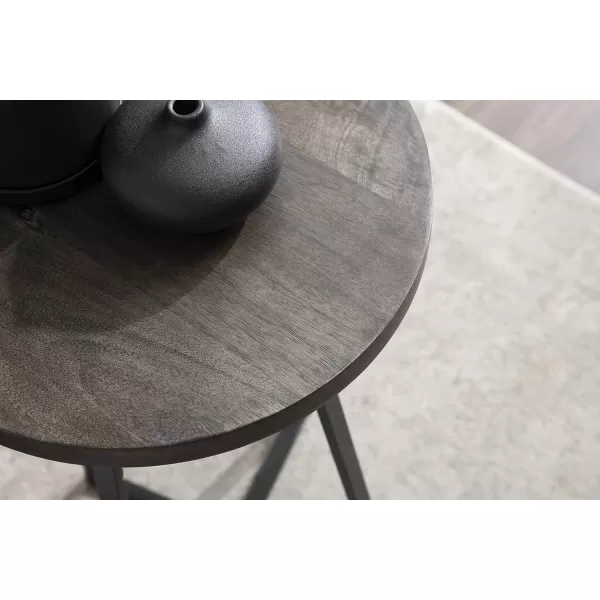 imageKate and Laurel Zia Round Side Table 15x15x26 GrayGrey
