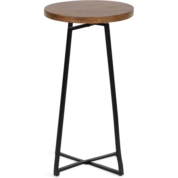 imageKate and Laurel Zia Round Side Table 15x15x26 GrayNaturalBlack