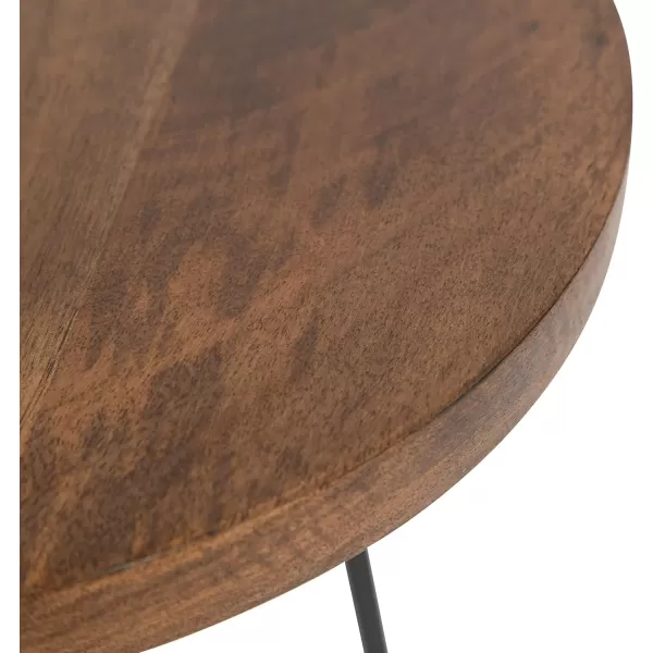 imageKate and Laurel Zia Round Side Table 15x15x26 GrayNaturalBlack
