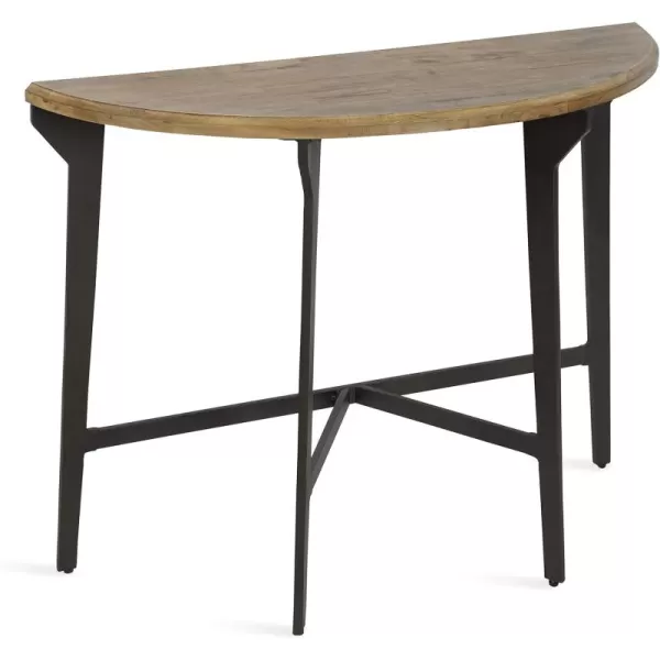 imageKate and Laurel Langdon Wood Console Table 41quot x 16quot x 31quot Rustic Brown and Black ShabbyChic Home Decor for Storage and Display