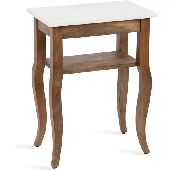 imageKate and Laurel Lillian Transitional Wood Side Table 18 x 12 x 24 White Chic Traditional Accent Table for Storage and DisplayNatural