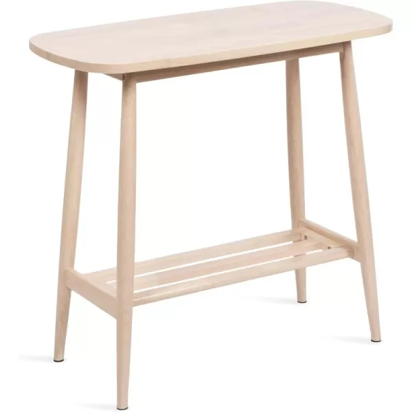 imageKate and Laurel Niles Transitional Tiered Rectangle Console Table with Storage for Entryway Decor and Display 32x16x30 Natural