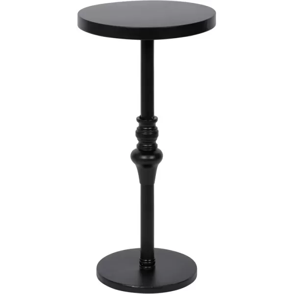 imageKate and Laurel Stratton Rustic Pedestal Table 12quot x 12quot x 26quot Rustic Caramel and Black Decorative Pedestal Table for Smaller Living AreasBlack