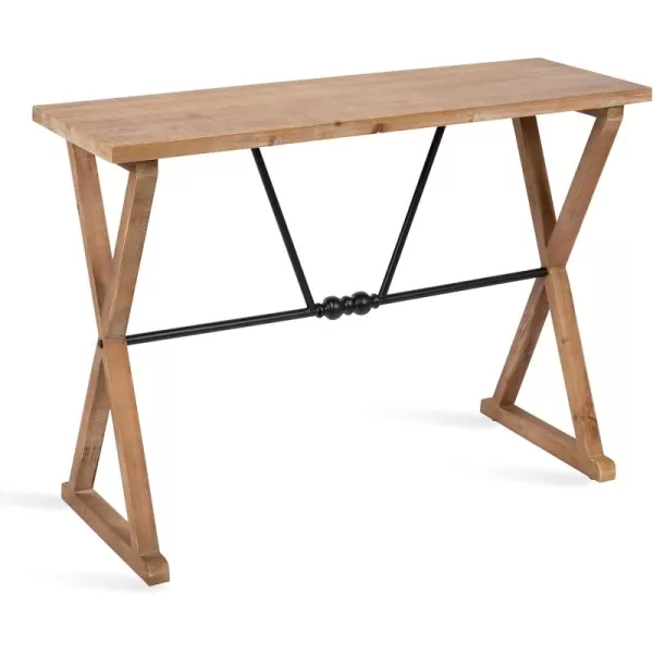 imageKate and Laurel Travere Farmhouse Console Table 42 x 16 x 30 Rustic Brown Decorative Entryway Table with Ornate Rustic Detailing and Premium Distressed Finish
