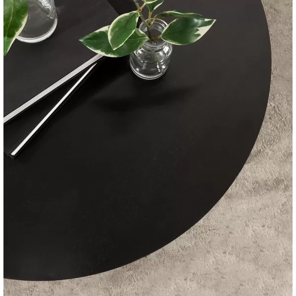 imageKate and Laurel Aja Wood Coffee Table 26x26x16 Walnut BrownBlack