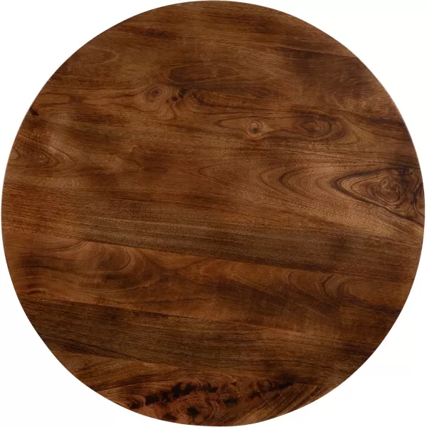 imageKate and Laurel Aja Wood Coffee Table 26x26x16 Walnut BrownWalnut Brown