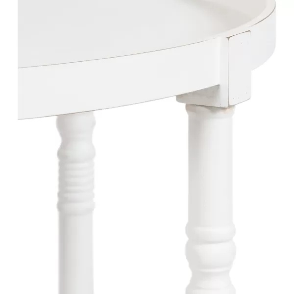 imageKate and Laurel Bellport Traditional Tiered Round Coffee Table for Living Room Decor 29x29x21 WhiteWhite