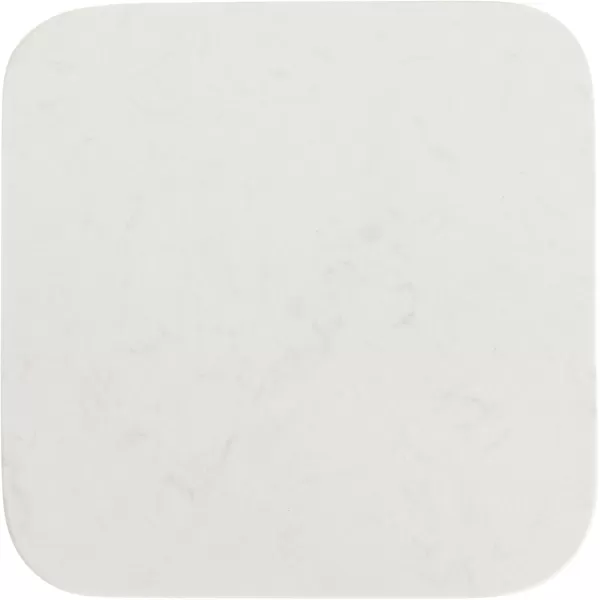 imageKate and Laurel Credele Modern Marble Square Drink Table with Metal Base for Living Room Decor 8x8x22 BlackWhiteWhiteGold