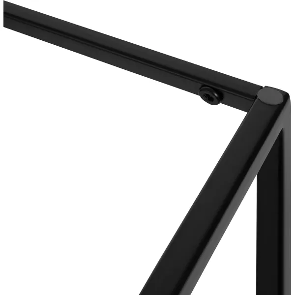 imageKate and Laurel Elix Modern Farmhouse Wood and Metal Accent Drink Table for Display and Home Decor 12x12x24 BlackBlack