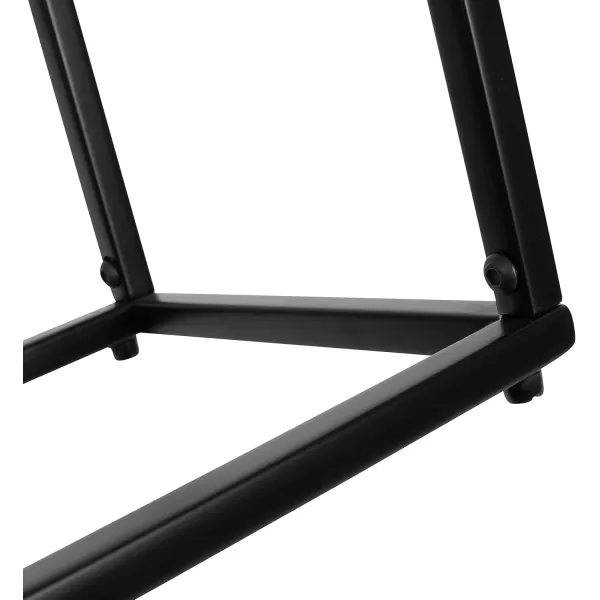 imageKate and Laurel Karlsen Wood and Metal Narrow Side Table 16 x 24 x 8 Natural Brown and Black Modern Transitional Slim Nightstand with Mixed Materials DesignNaturalBlack