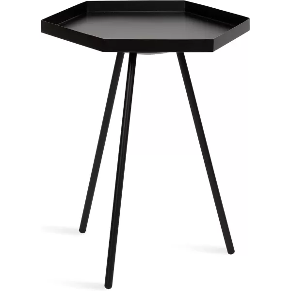 imageKate and Laurel Kashvi Hexagon Side Table 17x15x20 BlackBlack