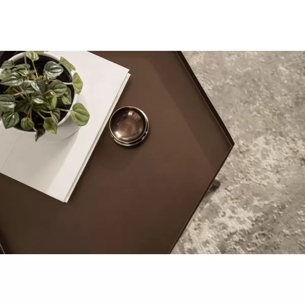 imageKate and Laurel Kashvi Hexagon Side Table 17x15x20 BlackBronze
