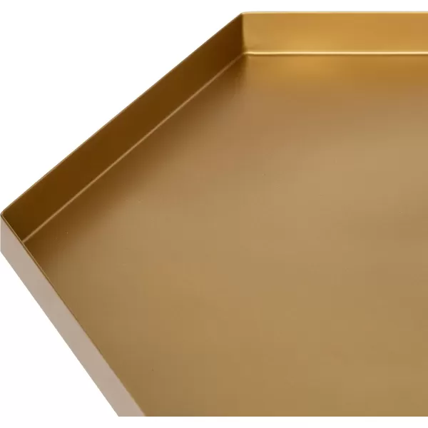 imageKate and Laurel Kashvi Hexagon Side Table 17x15x20 BlackGold