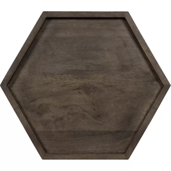 imageKate and Laurel Kashvi Hexagon Side Table 17x15x20 BlackGrayBlack