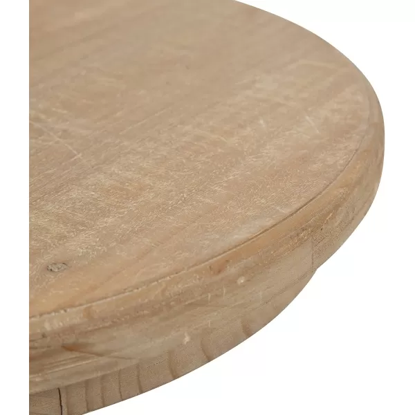imageKate and Laurel Linsley Wood Side Table 16quot Diameter Rustic Brown