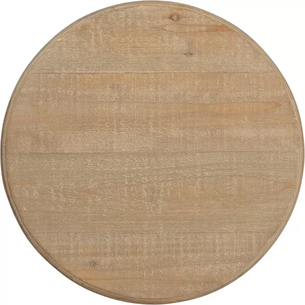 imageKate and Laurel Linsley Wood Side Table 16quot Diameter Rustic Brown