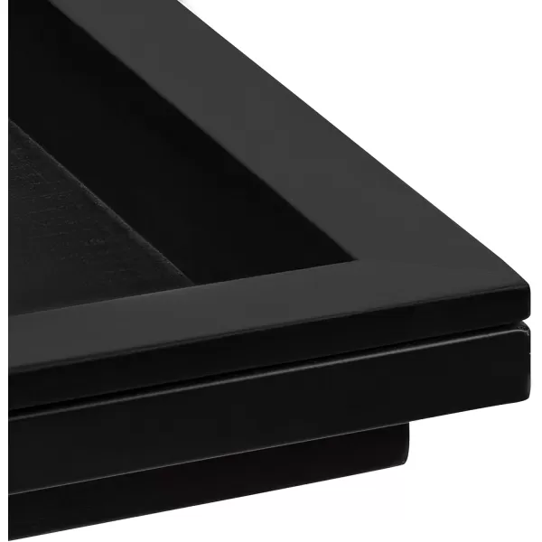 imageKate and Laurel Lockridge Foldable Modern Side CTable 185quot x 12quot x 2675quot BlackBlack