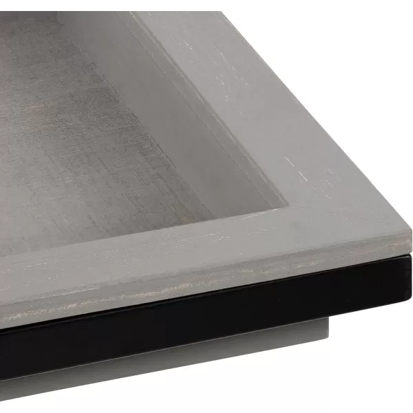 imageKate and Laurel Lockridge Foldable Modern Side CTable 185quot x 12quot x 2675quot BlackGrey
