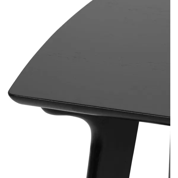 imageKate and Laurel Louen MidCentury Rectangle Modern TwoTier Rectangular Living Room Coffee Table with Storage and Solid Wood Construction 48 x 24 x 18 Black