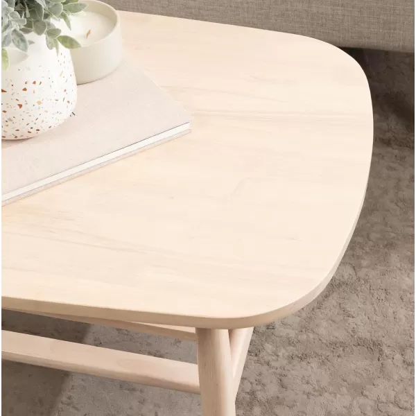 imageKate and Laurel Niles Transitional Tiered Rectangle Coffee Table with Storage for Living Room Decor 44x22x18 Natural