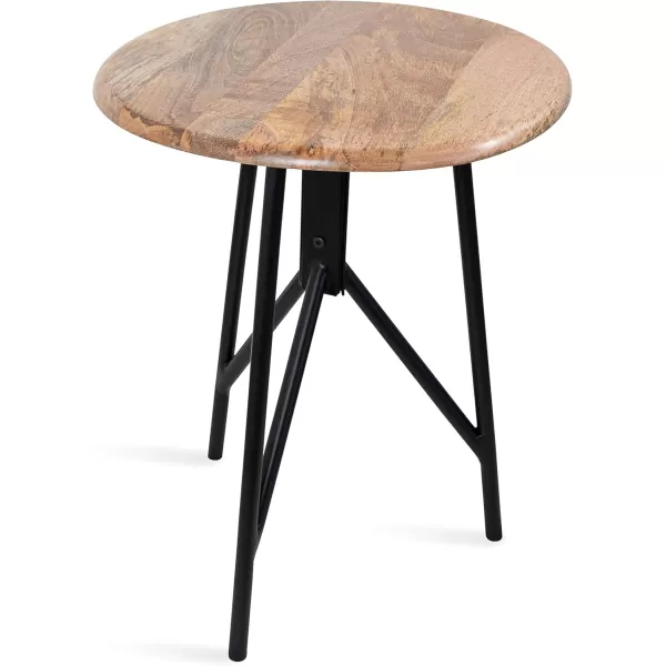 imageKate and Laurel Pallson Boho Side Table 18 x 18 x 22 Natural Modern End Table for Storage and Display