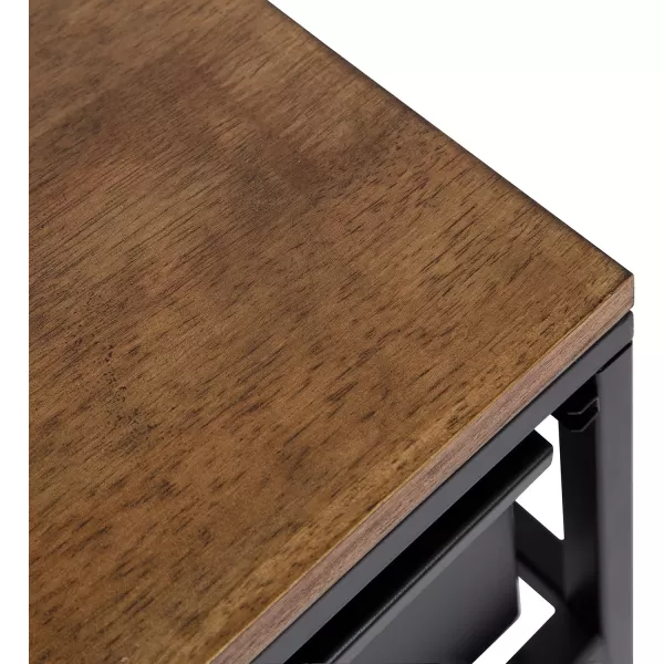 imageKate and Laurel Randall Storage Table 24x12x26 Rustic BrownBlack