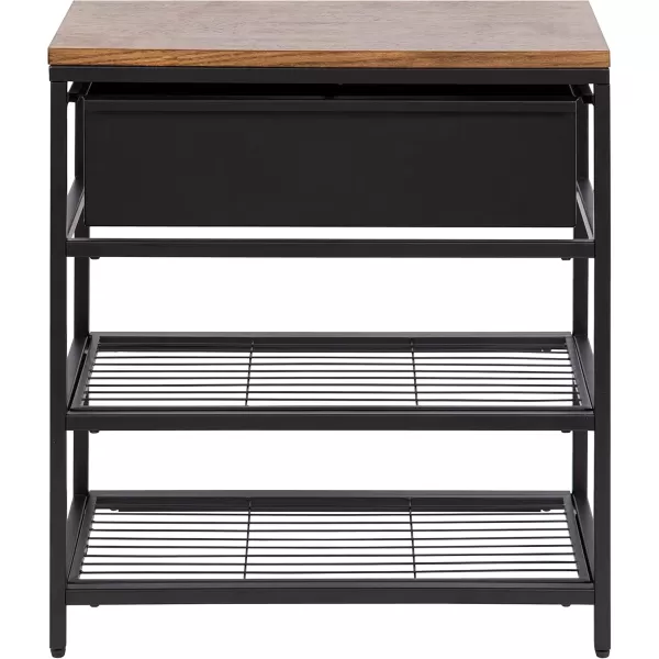 imageKate and Laurel Randall Storage Table 24x12x26 Rustic BrownBlack