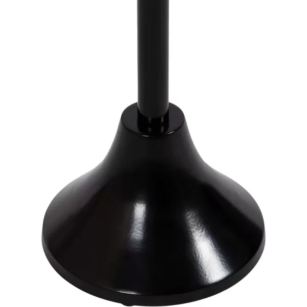 imageKate and Laurel Sanzo Modern Pedestal Outdoor Drink Table 9 x 9 x 23 Black Decorative Outdoor Patio Table for Deck with Hammered Tabletop for Use as Small Plant Stand or Living Room Martini Table