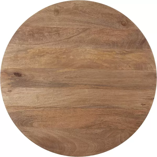 imageKate and Laurel Soleyn Coffee Casual Wooden Table with Curved Legs 27 x 27 x 19 Natural Brown