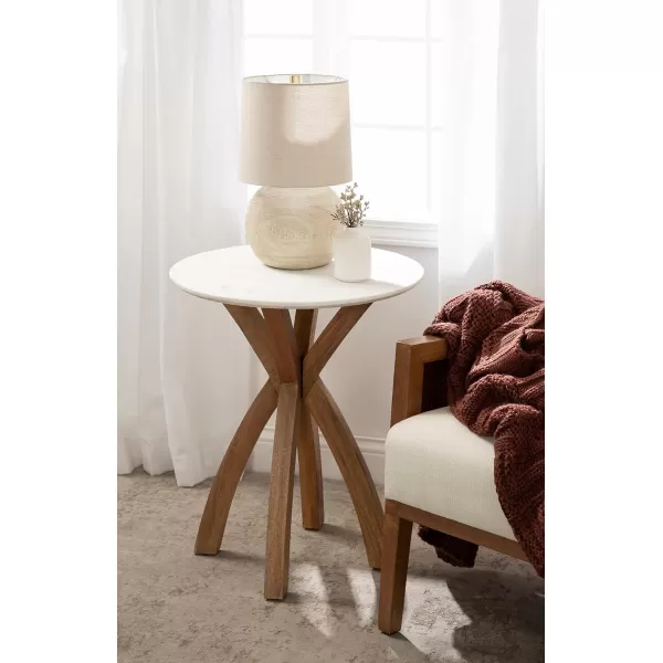 imageKate and Laurel Soleyn Round Wood Side Table 20x20x25 NaturalNatural