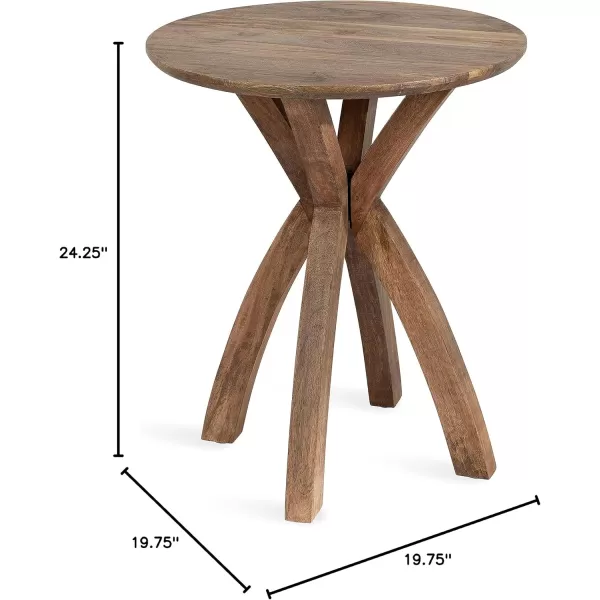 imageKate and Laurel Soleyn Round Wood Side Table 20x20x25 NaturalNatural