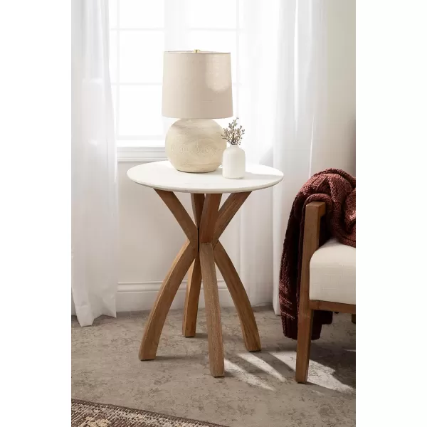 imageKate and Laurel Soleyn Round Wood Side Table 20x20x25 NaturalNatural