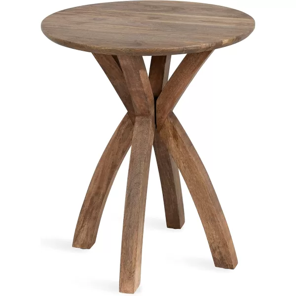 imageKate and Laurel Soleyn Round Wood Side Table 20x20x25 NaturalNatural