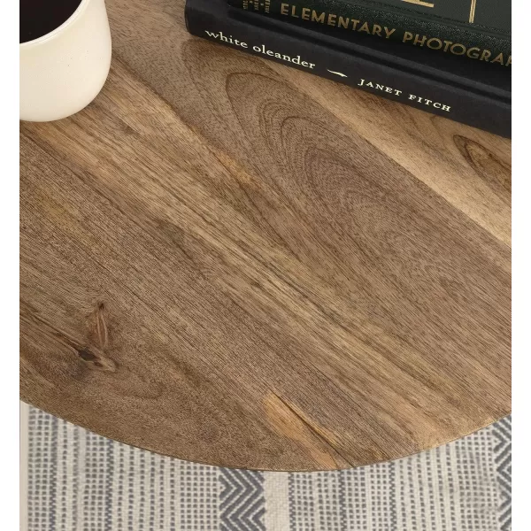 imageKate and Laurel Soleyn Round Wood Side Table 20x20x25 NaturalNatural