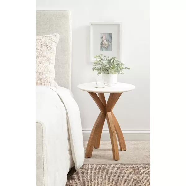 imageKate and Laurel Soleyn Round Wood Side Table 20x20x25 NaturalNatural