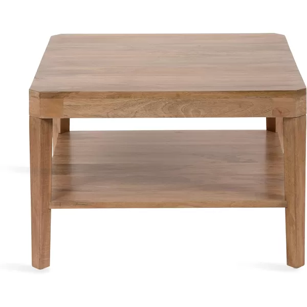 imageKate and Laurel Talcott Transitional Tiered Square Coffee Table for Living Room Decor 26x26x18 NaturalNatural