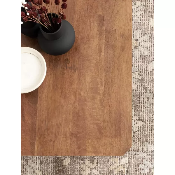 imageKate and Laurel Talcott Transitional Tiered Square Coffee Table for Living Room Decor 26x26x18 NaturalWalnut Brown