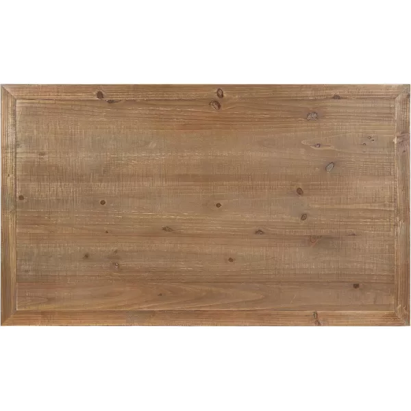 imageKate and Laurel Wyldwood Rustic Carved Coffee Table 38quot x 23quot x 18quot Distressed Brown and White FarmhouseInspired Living Room Decor