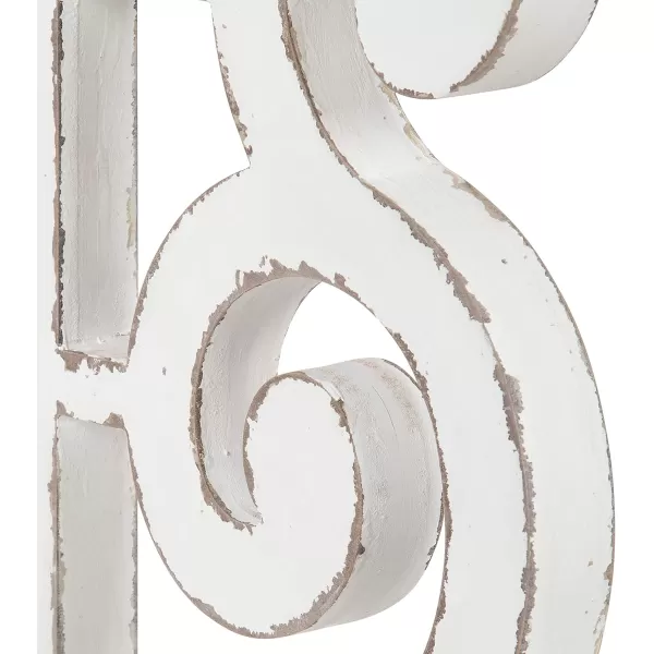 imageKate and Laurel Wyldwood Rustic French Solid Wood Side Table 24quot x 14quot x 1275quot White and Rustic Brown Chic Farmhouse Inspiration Natural Wood TopRustic BrownWhite