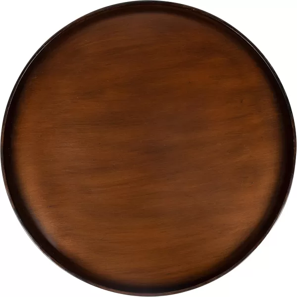 imageKate and Laurel Zabel Modern Farmhouse Round Coffee Table with Black WroughtIron Criss Cross Base and White Oak Finished Wooden InsertBronze