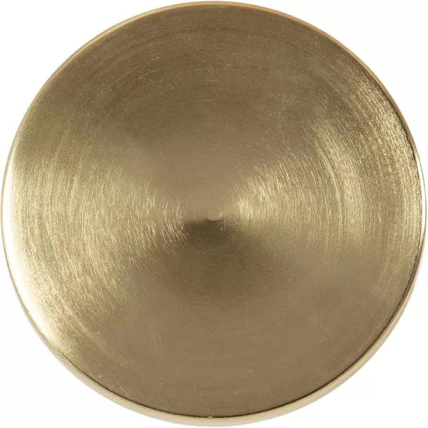 imageKate and Laurel Zia Modern Decorative Metal Drink Use as Plant Stand or Round Pedestal Table 9x9x23 GraySilverGold