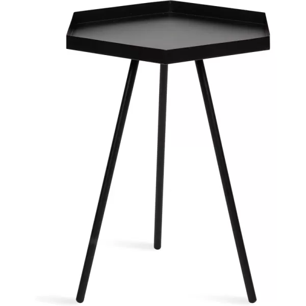 imageKate and Laurel Kashvi Hexagon Side Table 17x15x20 BlackBlack