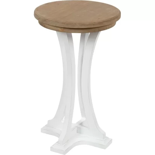 imageKate and Laurel Linsley Wood Side Table 16quot Diameter Rustic Brown
