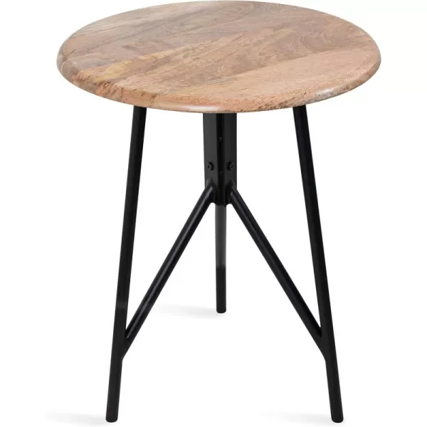 imageKate and Laurel Pallson Boho Side Table 18 x 18 x 22 Natural Modern End Table for Storage and Display