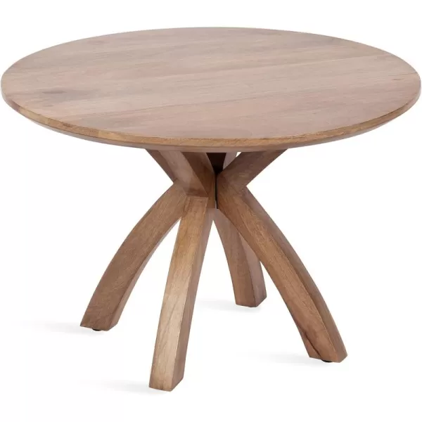 imageKate and Laurel Soleyn Coffee Casual Wooden Table with Curved Legs 27 x 27 x 19 Natural Brown