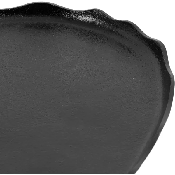 imageKate and Laurel Alessia Transitional Oval Coffee Table 34 x 20 x 15 Bronze Metal Living Room Table for Storage and Display with Antique Deckled Edge DetailingBlack