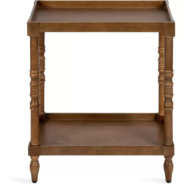 imageKate and Laurel Bellport Farmhouse Side Table 22 x 14 x 26 Rustic Brown Decorative Rectangular End Table for Storage and DisplayRustic Brown